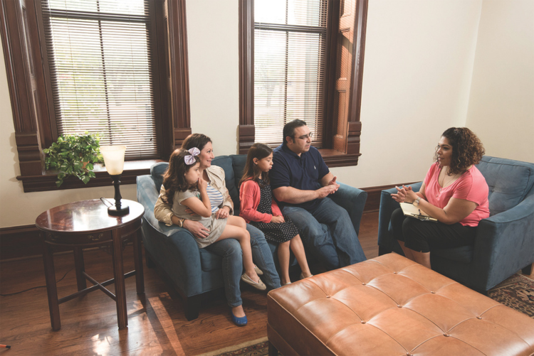 counseling session with student