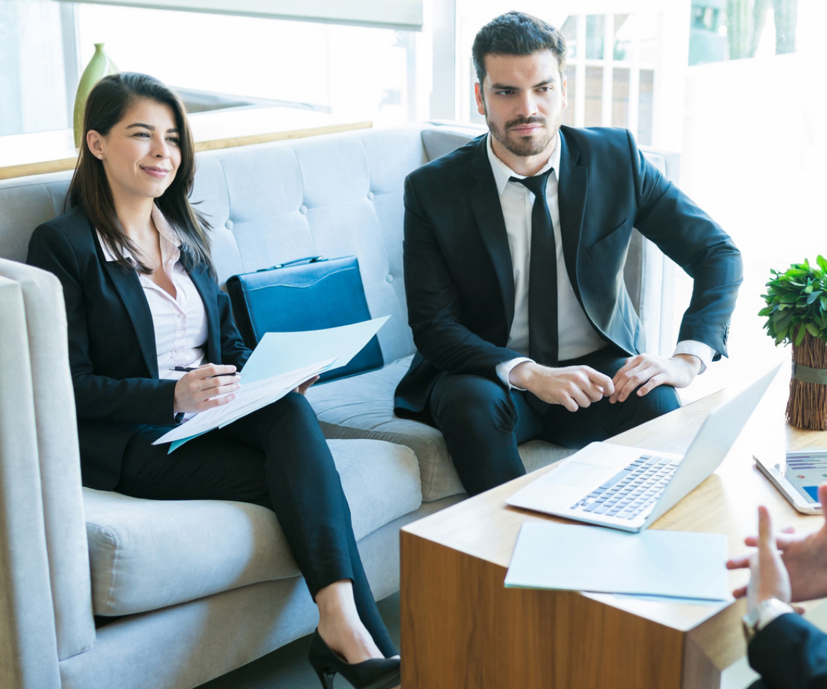 group of executive professionals meeting